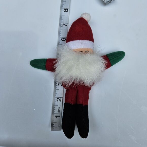 VTG Dan Brechner Santa Claus Plush Ornament 7" Stuffed Toy Christmas Tree Decor - Picture 4 of 4